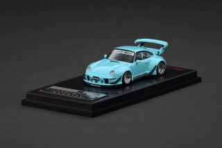 Porsche RWB 993 blue-green 1:64 Ignition Model