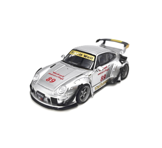 Porsche RWB 993 With Low Tail #89 Zamac grey 1:64 Street Weapon