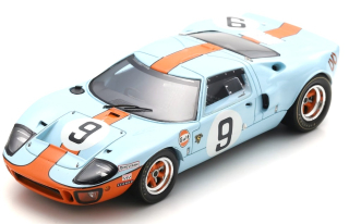 Ford GT40 #9 Rodriguez/Bianchi Winner 24H Le Mans 1968 1:43 Spark 
