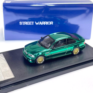 BMW E46 chrome green 1:64 Street Weapon