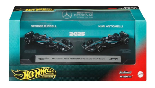 Mercedes-AMG Petronas F1 Team F1 W16 E Performance #63 G.Russell & #12 K.Antonelli *F1 2025 2-Pack* 1:64 HotWheels