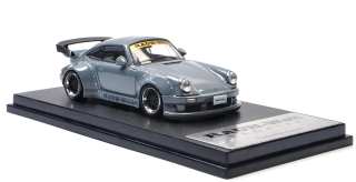 Porsche RWB 930 3.8 Type Wing nardo gray/black rims 1:64 My Model Collect