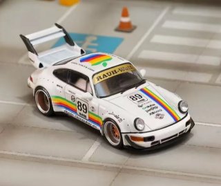 Porsche RWB 964 *Apple* High Tail white 1:64 Street Weapon