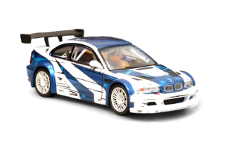 BMW E46 M3 GTR *Need for Speed* *Manga* With Opening Hood And Trunk white/blue 1:64 Street Weapon