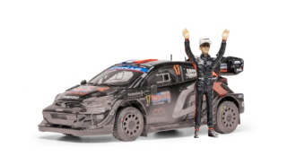 Toyota GR Yaris Rally1 #17 Ogier/Landais Rally Chile 2025 + Figurine 1:43 Ixo Models
