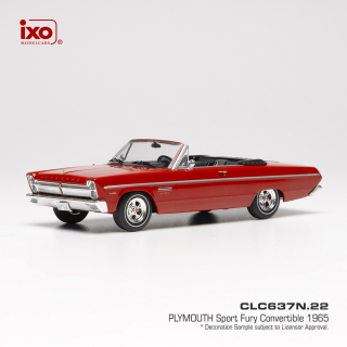 Plymouth Sport Fury Convertible 1965 red 1:43 Ixo Models