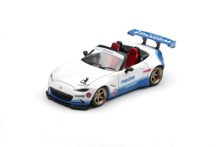 Mazda MX-5 (ND) Miata Pandem IMSA 2025 white/blue 1:64 Mini GT