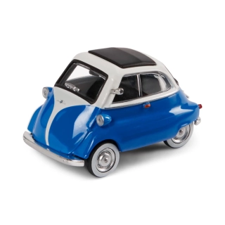 BMW Isetta Closed Roof 1960 blue/white 1:64 Minichamps