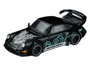 Porsche 911 996 RWB Coupe 2001 *Silver Fenix* black/silver 1:64 Motorhelix 