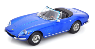 Ferrari 275 GTB/4 NART Spider 1967 blue metallic 1:18 KK Scale