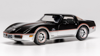 Chevrolet Corvette C3 Coupe 1980 black/silver 1:43 Ixo Models