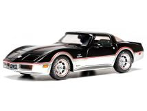 Chevrolet Corvette C3 Coupe 1980 black/silver 1:43 Ixo Models