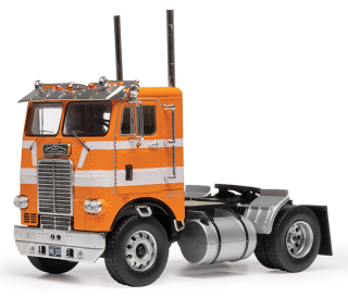 Freightliner Coe Tractor Truck 2-Assi 1976 orange/white 1:43 Ixo Models