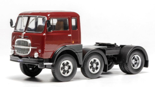 Fiat 690 T1 Tractor Truck 3-Assi 1961 dark red 1:43 Ixo Models