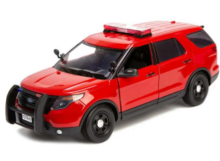 Ford Police Interceptor Utility Fire Marshal 2015 red 1:18 Motor Max