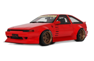 Toyota AE86 Sprinter Trueno Widebody 1986 Ferrari rosso corsa 1:18 OttOmobile