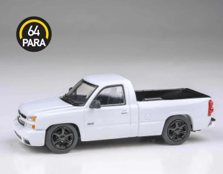 Chevrolet Silverado Single Cab 2006 white 1:64 Para64