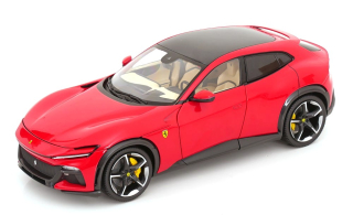 Ferrari Purosangue 2022 rosso corsa 322/cream iterior with Showcase 1:18 Polistil