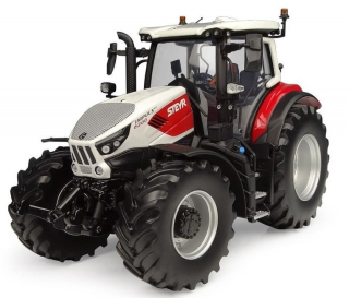 Steyr Impuls 6200 CVT Tractor 2022 white/red 1:32 Universal Hobbies