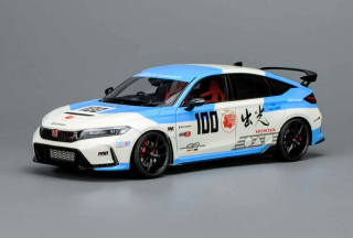Honda Civic Type-R FL5 #100 Racing 2020 white/blue 1:18 Motorhelix