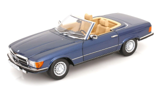 Mercedes-Benz 450SL R107 Europe 1985 blue metallic 1:12 KK Scale