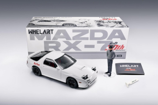 Mazda Savanna RX-7 FC3S *Initial D* 1992 white with Figurine Takahashi Ryosuke 1:18 Whelart