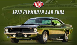 Plymouth AAR Cuda Coupe 1970 green 1:18 Acme Diecast