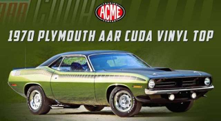 Plymouth AAR Cuda Coupe 1970 green/black Vinyl Top 1:18 Acme Diecast