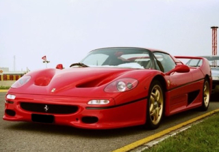 Ferrari F50 Coupe Red and gold rims 1:18 B.B.R.