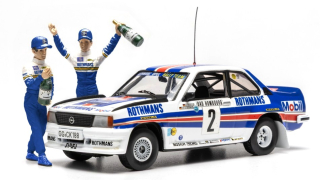 Opel Ascona 400 #2 Röhrl/Geistdörfer Winner Rally Monte Carlo 1982 with Figures 1:43 Ixo Models
