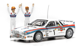 Lancia 037 Rally EVO #1 Röhrl/Geistdörfer Winner Rally Monte Carlo 1983 night version with Figures 1:43 Ixo Models