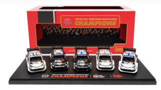 Set 5x - Toyota GR Yaris Rally1 #69,#33,#5,#17,#18 Rally Saudi Arabia 2025 1:43 Ixo Models