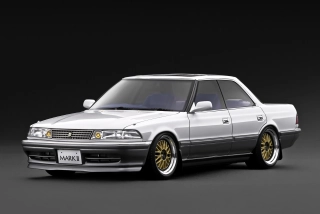 Toyota Mark II 2.5 GT TWIN Turbo JZX81 pearl white/silver 1:18 Ignition Model