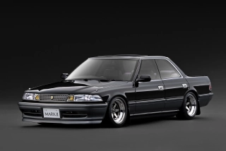 Toyota Mark II Grande LIMITED JZX81 black/gun metallic 1:18 Ignition Model