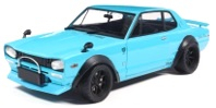 Nissan Skyline 2000 GT-R Hakosuka Liberty Walk Body Kit 1970 blue 1:18 Solido