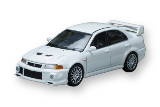 Mitsubishi Lancer Evolution VI GSR 2001 white 1:64 Motorhelix