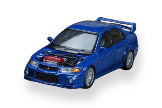 Mitsubishi Lancer Evolution VI GSR 2001 blue 1:64 Motorhelix