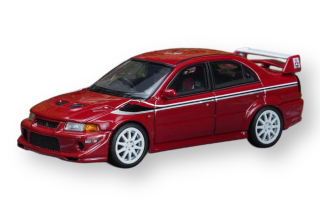 Mitsubishi Lancer Evolution VI GSR T.M.E. 2002 red 1:64 Motorhelix