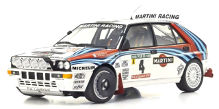 Lancia Delta HF Integrale Evoluzione Martini #4 Kankkunen/Piironen Winner Rally Portugal 1992 night version 1:18 Kyosho