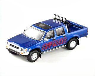 Toyota Hilux LN107 1994 purplish blue 1:64 Massdi