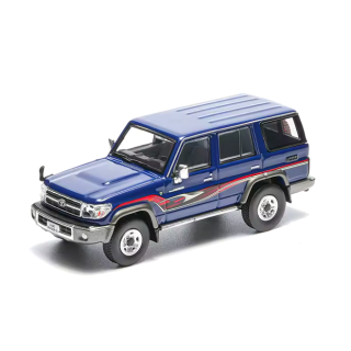 Toyota Land Cruiser LC76 1994 blue 1:64 Massdi
