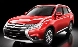 Mitsubishi Outlander 2018 red metallic 1:43 Vitesse