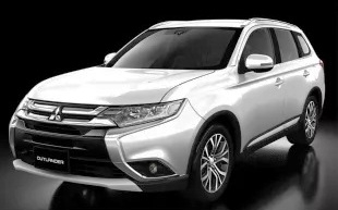 Mitsubishi Outlander 2018 pearl white 1:43 Vitesse