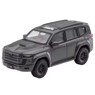 Toyota Land Cruiser LC300 black diamond gray 1:64 Massdi