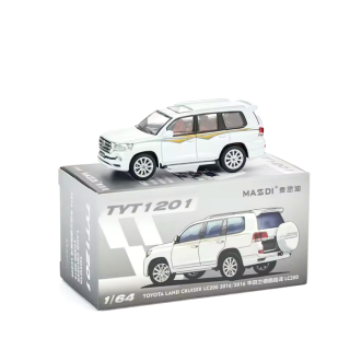 Toyota Land Cruiser LC200 2016 white 1:64 Massdi