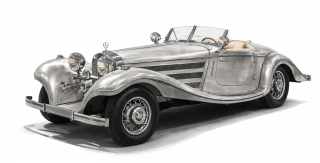 Mercedes-Benz 500K Spezial Roadster clear finish 1:18 CMC