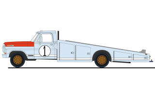 Ford F-350 Ramp Truck for GT40 #1 24H Le Mans 1966 1:18 Acme Diecast