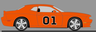 Dodge Challenger SRT8 #01 Coupe 2010 *The General Lee The Dukes of Hazzard* Tribute 1:18 Acme Diecast