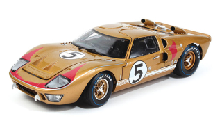 Ford GT40 MKII 7.0L V8 Team Holman & Moody #5 Bucknum/Hutcherson 3rd 24H Le Mans 1966 1:18 Acme Diecast