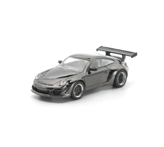 Porsche RWB 997 *The Dark Chrome Series* dark chrome 1:64 Pop Race